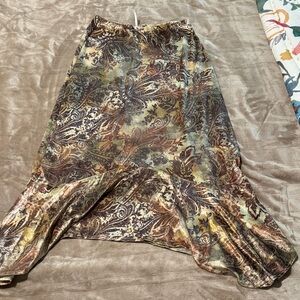 Free People Multicolor Paisley Maxi Skirt